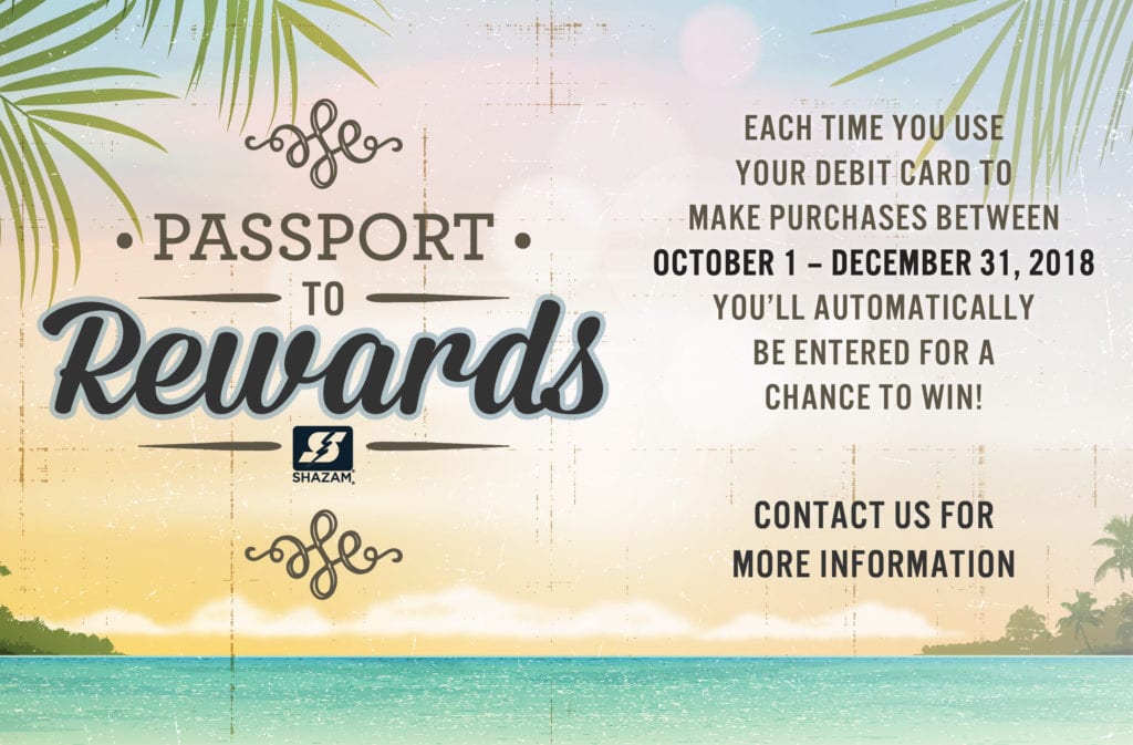 Shazam "Passport To Rewards" Citizens Bank & Trust Co.